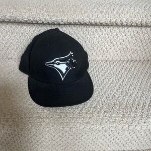 MLB Black Hat with White Logo